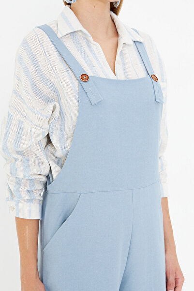armonika Salopetă de grădinar cu buzunare albastru bebeluș pentru femei ARM-25Y001043