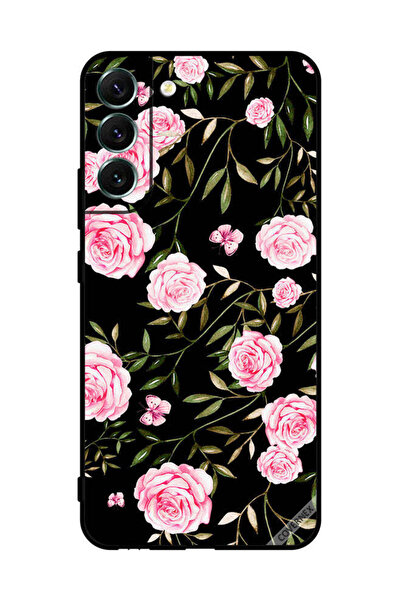 Covernex غطاء حماية لهاتف سامسونج S22+ 5G وردي في باقات من الأوراق الصغيرة