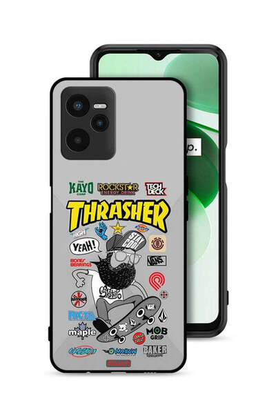 Tolwak غطاء حماية لهاتف Realme C35 مع ملصق Thrasher