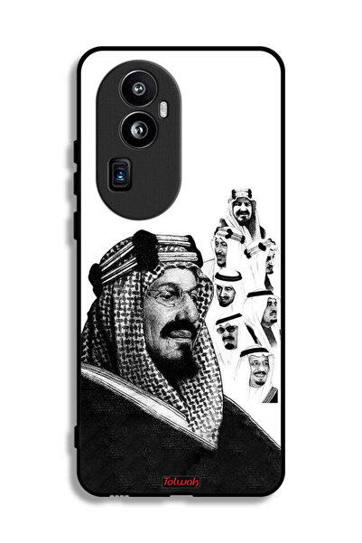 Tolwak غطاء حماية لهاتف أوبو رينو 10 برو بلس - ملصق فني أبيض وأسود لملوك المم...