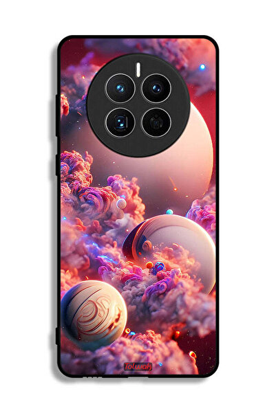 Tolwak غطاء حماية لهاتف هواوي ميت 50 إي بتصميم غيوم وفن تجريدي