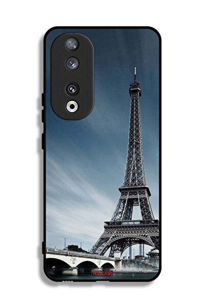Tolwak غطاء حماية لهاتف Honor 90 بتصميم برج إيفل