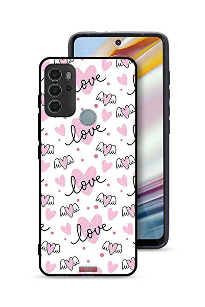 Tolwak غطاء حماية موتورولا موتو جي 60 إس بنمط فني مزين برسومات الحب والقلب