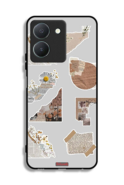 Tolwak غطاء حماية لهاتف Vivo Y36 5G بقطع من الملصقات الورقية