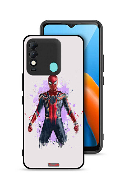 Tolwak غطاء حماية لهاتف Tecno Spark 8 بتصميم Iron Spider