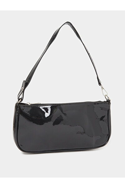 Styli Solid Shoulder Bag with Zip Closure