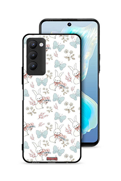 Tolwak غطاء حماية لهاتف تكنو كامون 18 بطبعة أرنب وفراشات