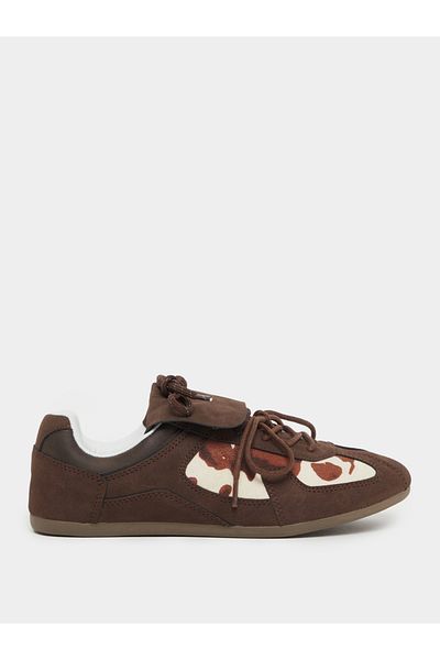 Styli Suede Retro Lace Up Sneaker
