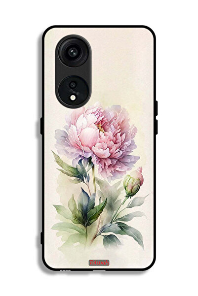 Tolwak غطاء حماية لهاتف Oppo Reno 8T 5G بتصميم فني بألوان مائية وردية