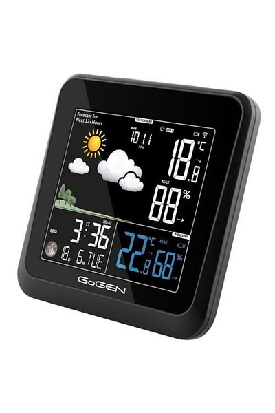 Gogen ME 3236 indoor-outdoor weather station, wireless external sensor, color LCD