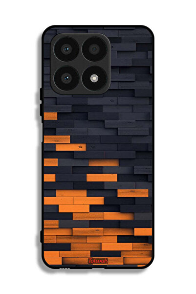 Tolwak Honor X8a Protective Case Cover Wooden Wall