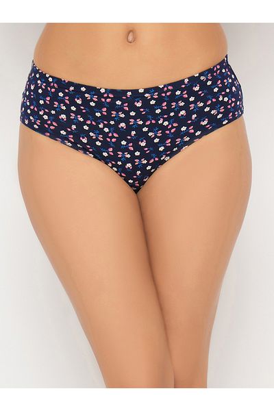 Clovia By Styli Pack of 3 - Floral Print Mid Rise Cotton Hipster Briefs with Inner Elastic