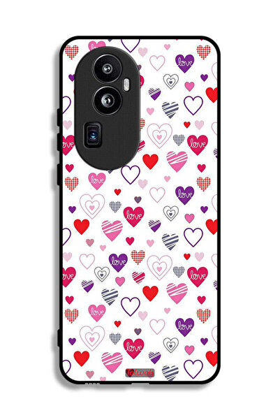 Tolwak غطاء حماية لهاتف Oppo Reno10 Pro Plus بتصميم قلوب