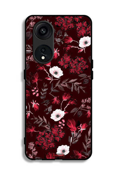 Tolwak غطاء حماية لهاتف Oppo Reno 8T 5G بنقشة زهور صغيرة وأوراق استوائية