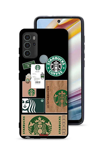 Tolwak غطاء حماية لهاتف موتورولا موتو جي 60 إس - ملصق ستاربكس