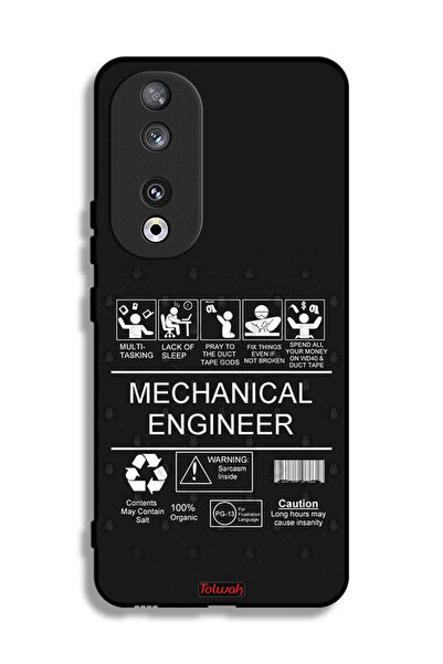 Tolwak غطاء حماية لهاتف Honor 90، ملصق مهندس ميكانيكي