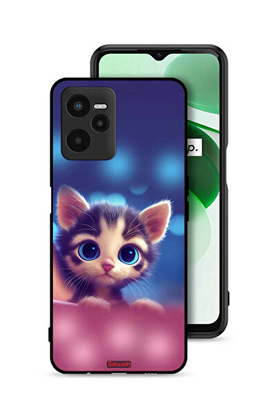 Tolwak Realme C35 Protective Case Cover Little Cat