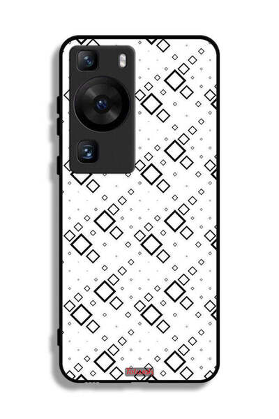 Tolwak غطاء حماية لهاتف Huawei P60 Pro بتصميم مربع تجريدي فني رقمي