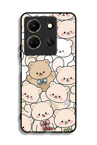 Tolwak Infinix Note 30 Protective Case Cover Bears Pattern