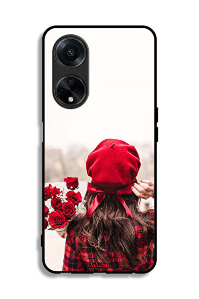 Tolwak غطاء حماية لهاتف Oppo A98 5G يحمل زهورًا