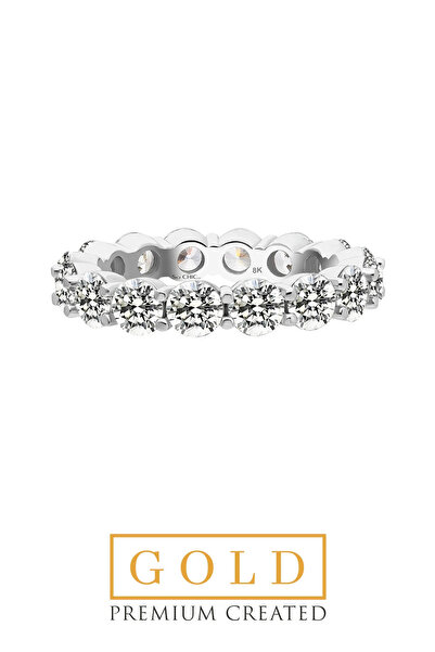 So CHIC... Beyaz Altın Sertifikalı Premium Created Taşlı 4.25 CT Effect Tamtur Yüzük