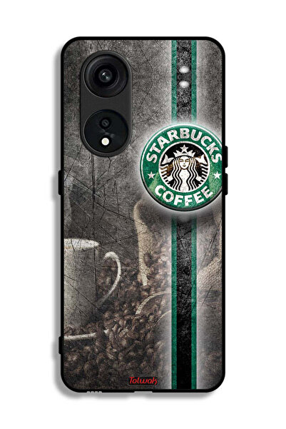 Tolwak غطاء حماية لهاتف Oppo Reno 8T 5G بنقشة فن القهوة