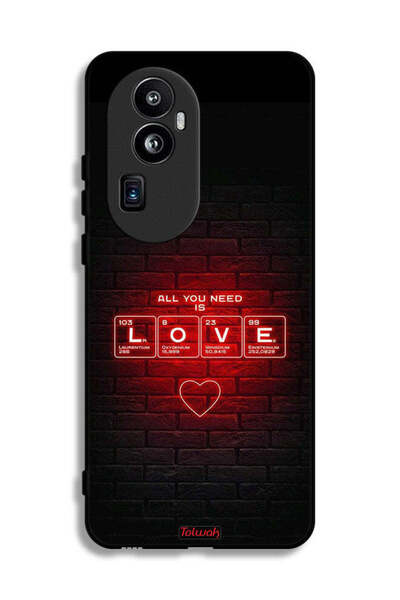 Tolwak جراب حماية لهاتف Oppo Reno10 Pro (الصين) كل ما تحتاجه هو الحب