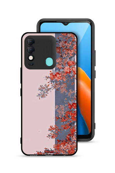 Tolwak غطاء حماية لهاتف تكنو سبارك 8 برسومات أوراق الشجر والزهور