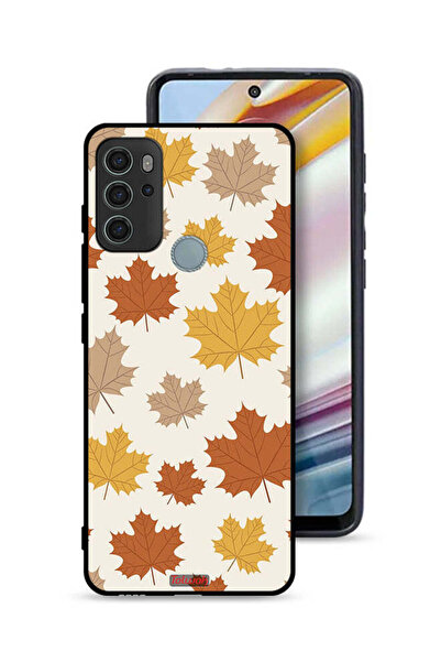 Tolwak غطاء حماية لهاتف موتورولا موتو جي 60 إس بنقشة أوراق الخريف