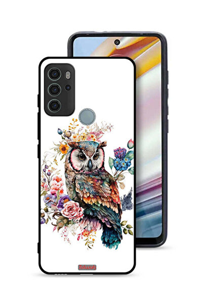 Tolwak غطاء حماية موتورولا موتو جي 60 إس بتصميم بومة فنية تجريدية