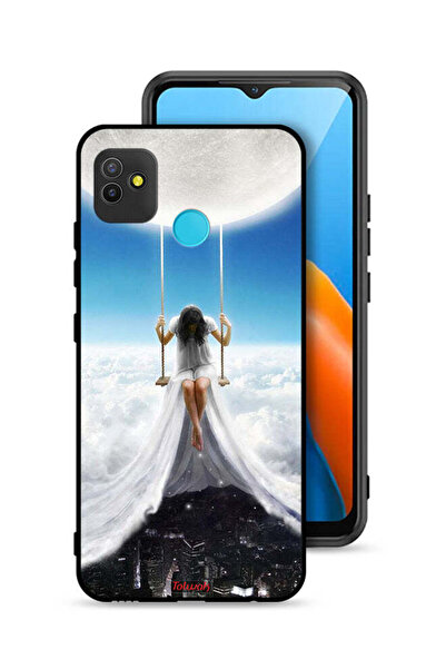 Tolwak Tecno Pop 5 Protective Case Cover Moon Clouds Town Art