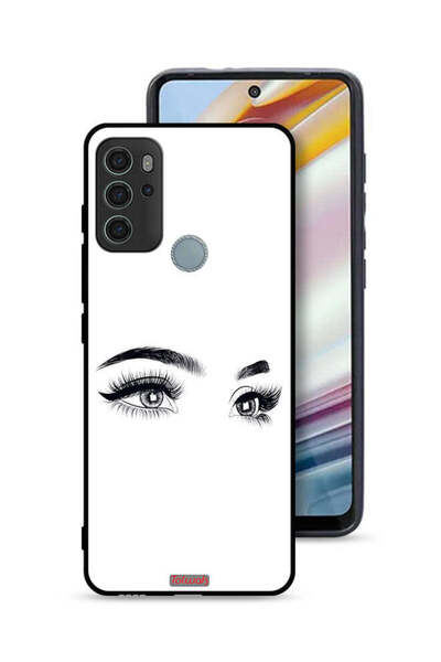 Tolwak غطاء حماية لهاتف موتورولا موتو جي 60 إس برسومات عيون فنية