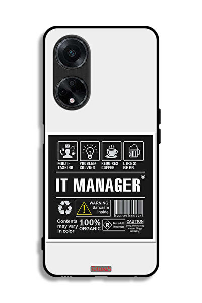 Tolwak غطاء حماية لهاتف Oppo F23 5G - ملصق مدير تكنولوجيا المعلومات