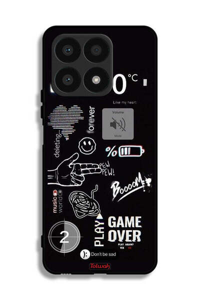 Tolwak Honor X8a Protective Case Cover Game Over Pew Pew