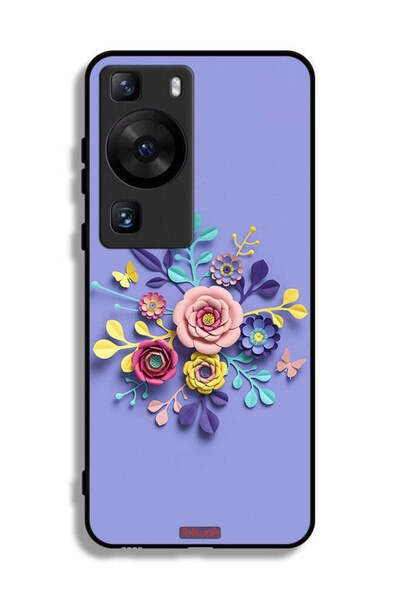 Tolwak غطاء حماية لهاتف هواوي P60 Pro برسومات زهور فنية