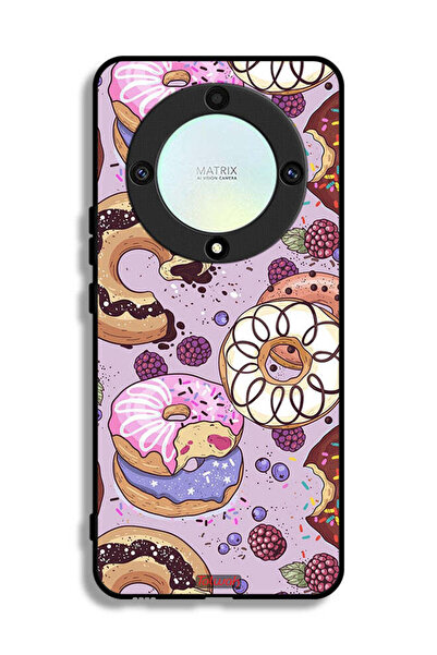 Tolwak غطاء حماية لهاتف Honor X9a برسومات دونات فنية