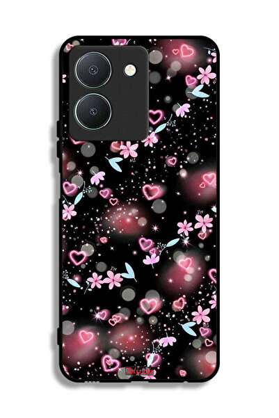 Tolwak غطاء حماية لهاتف Vivo Y36 5G بنقشة قلوب وأزهار صغيرة