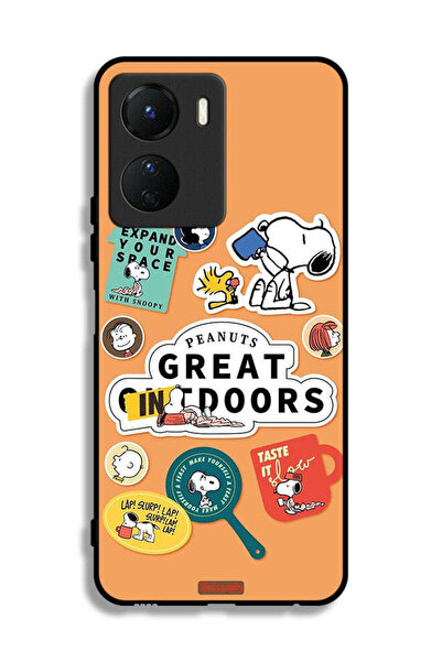 Tolwak غطاء حماية لهاتف Vivo Y16 بملصقات الفول السوداني