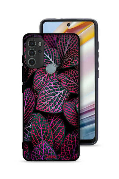 Tolwak غطاء حماية لهاتف موتورولا موتو جي 60 إس بنقشة أوراق سالجا