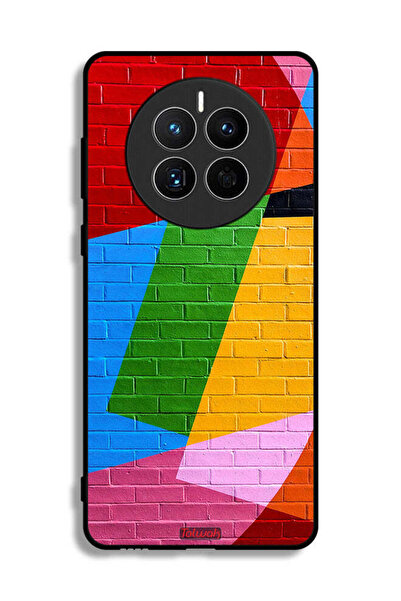 Tolwak غطاء حماية لهاتف هواوي ميت 50E برسومات جدارية ملونة