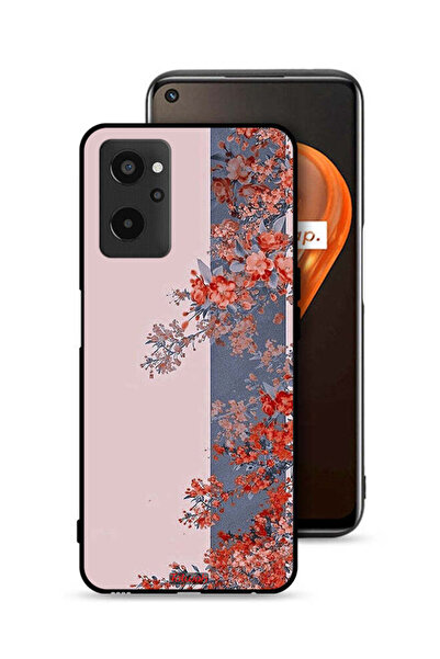 Tolwak Realme 9i 4G Protective Case Cover Tree Leaves And Flowers Art