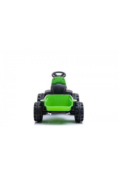Nichiduta Tractor electric cu remorca pentru copii Nichiduta XXL Green, Acumulator 6V4Ah, Motor 22w, Roti late