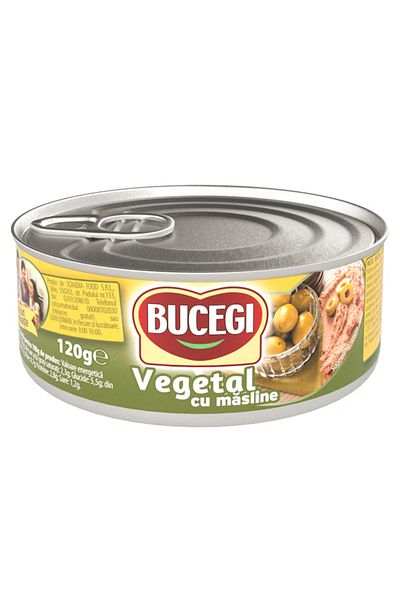 Bucegi Vegetable pate with Bucegi olives, 6x 120g