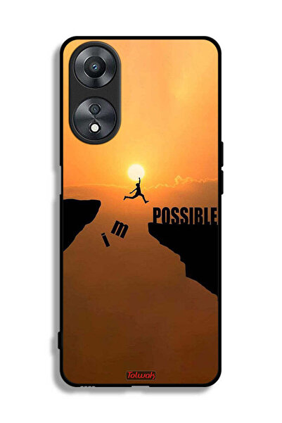 Tolwak غطاء حماية لهاتف Oppo A58 5G مطبوع عليه عبارة "أنا ممكن"