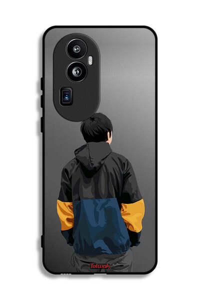 Tolwak غطاء حماية لهاتف Oppo Reno10 Pro Plus بصورة فنية لولد