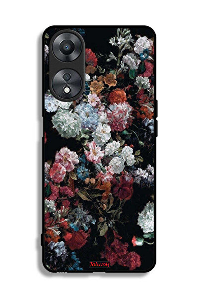 Tolwak غطاء حماية لهاتف Oppo A58 5G بنقشة ورود عتيقة