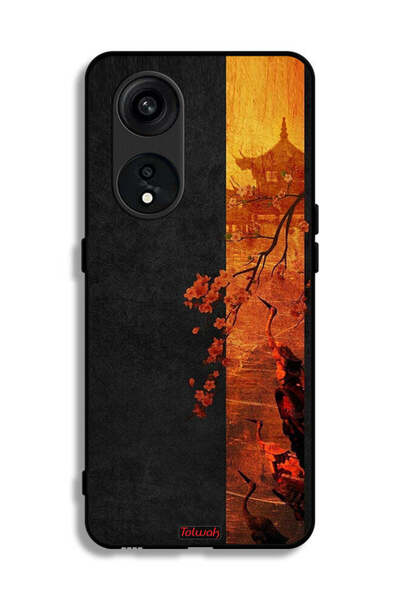 Tolwak غطاء حماية لهاتف Oppo Reno 8T 5G بألوان الخريف الفنية