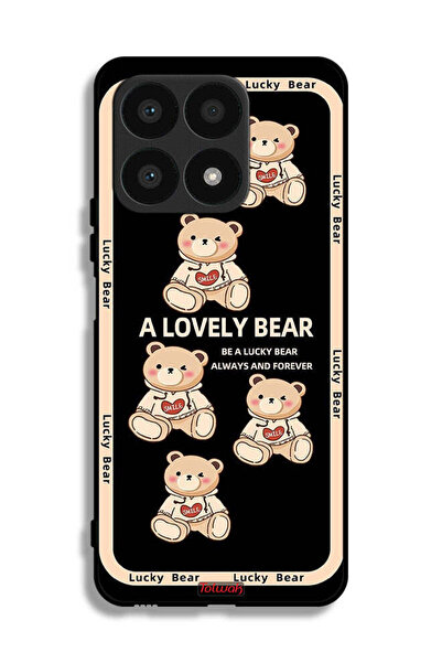 Tolwak غطاء حماية لهاتف Honor X8a - دب جميل