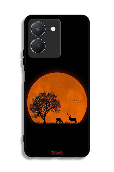 Tolwak Vivo Y36 5G Protective Case Cover Evening Moon Art