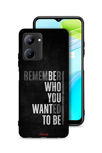 Tolwak غطاء حماية Realme C33 تذكر من أردت أن تكون